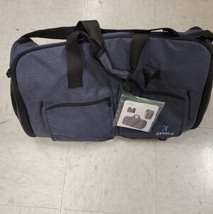 OBAGUR Blue and Black Men's Duffel Garment Combo Bag NWOT